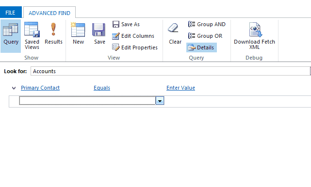 Advanced Find Guid Search