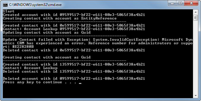 Guid Entityreference result