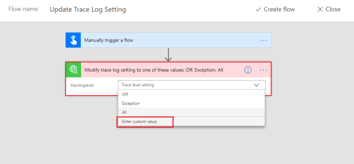 Trace Log Level Custom Connector.png