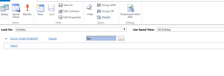 Query Quick Create