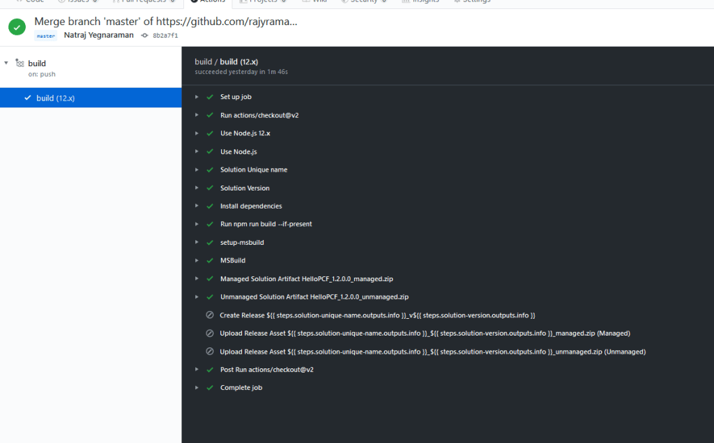Automating PCF Build using GitHub Actions – Dreaming in CRM & Power ...