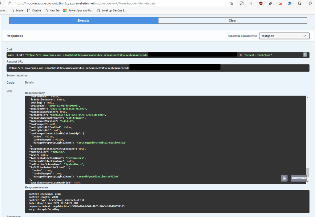 Swagger UI for Function App
