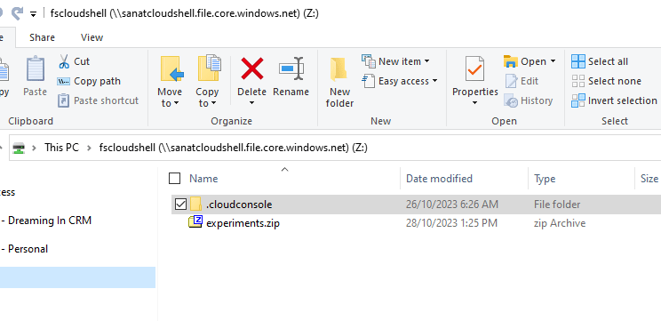 Screenshot of Windows Network Drive